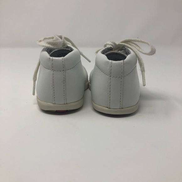 Stride Rite Jamie ll White Leather Baby Shoes Size 3XXW - Picture 4 of 10